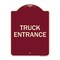 Signmission Traffic Entrance Truck Entrance Heavy-Gauge Aluminum Architectural Sign, 24" x 18", BU-1824-22791 A-DES-BU-1824-22791 - alternate 1
